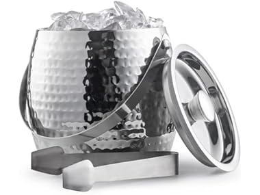 Insulated Ice Bucket w/ Lid & Tongs 1.7L