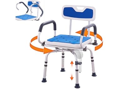 VEVOR Swivel Shower Chair 360 Degree