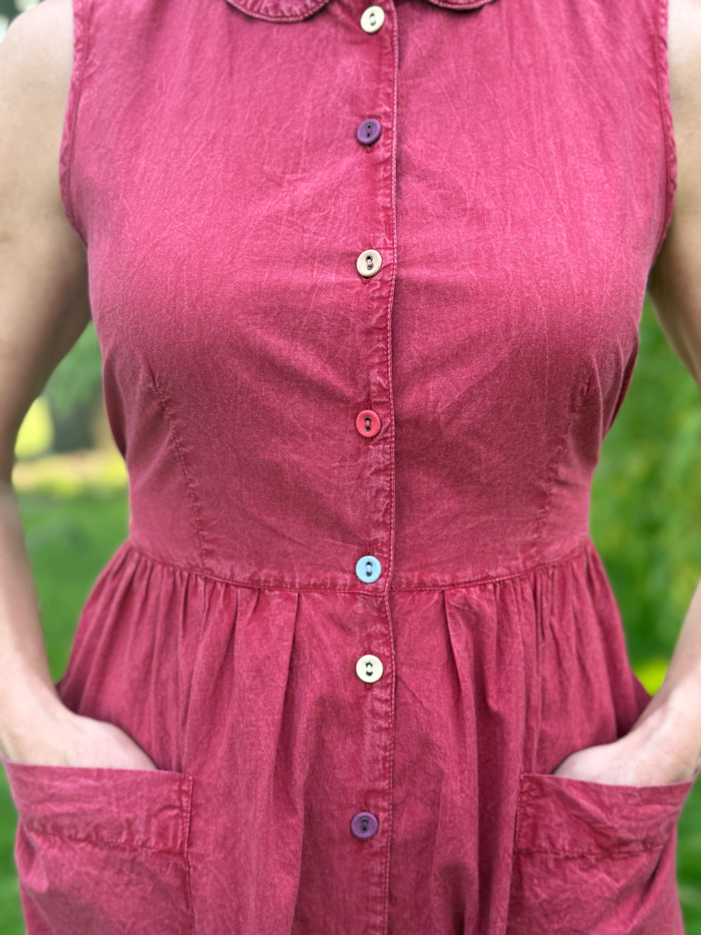 The Porch Swing Dress in Red