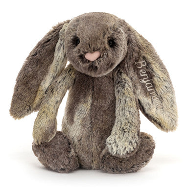 Personalized Bashful Cottontail Bunny Medium