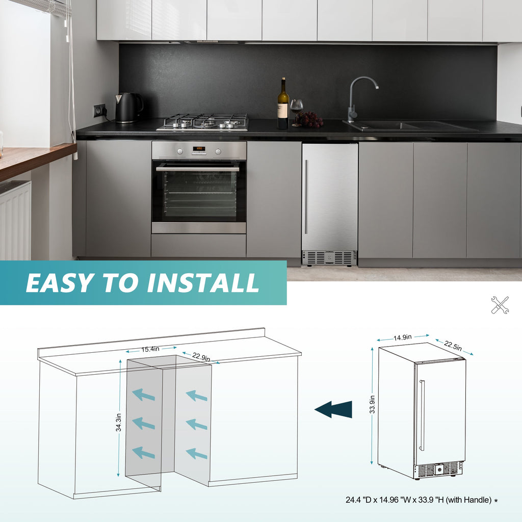 Euhomy Pulse 126 Beverage Refrigerator