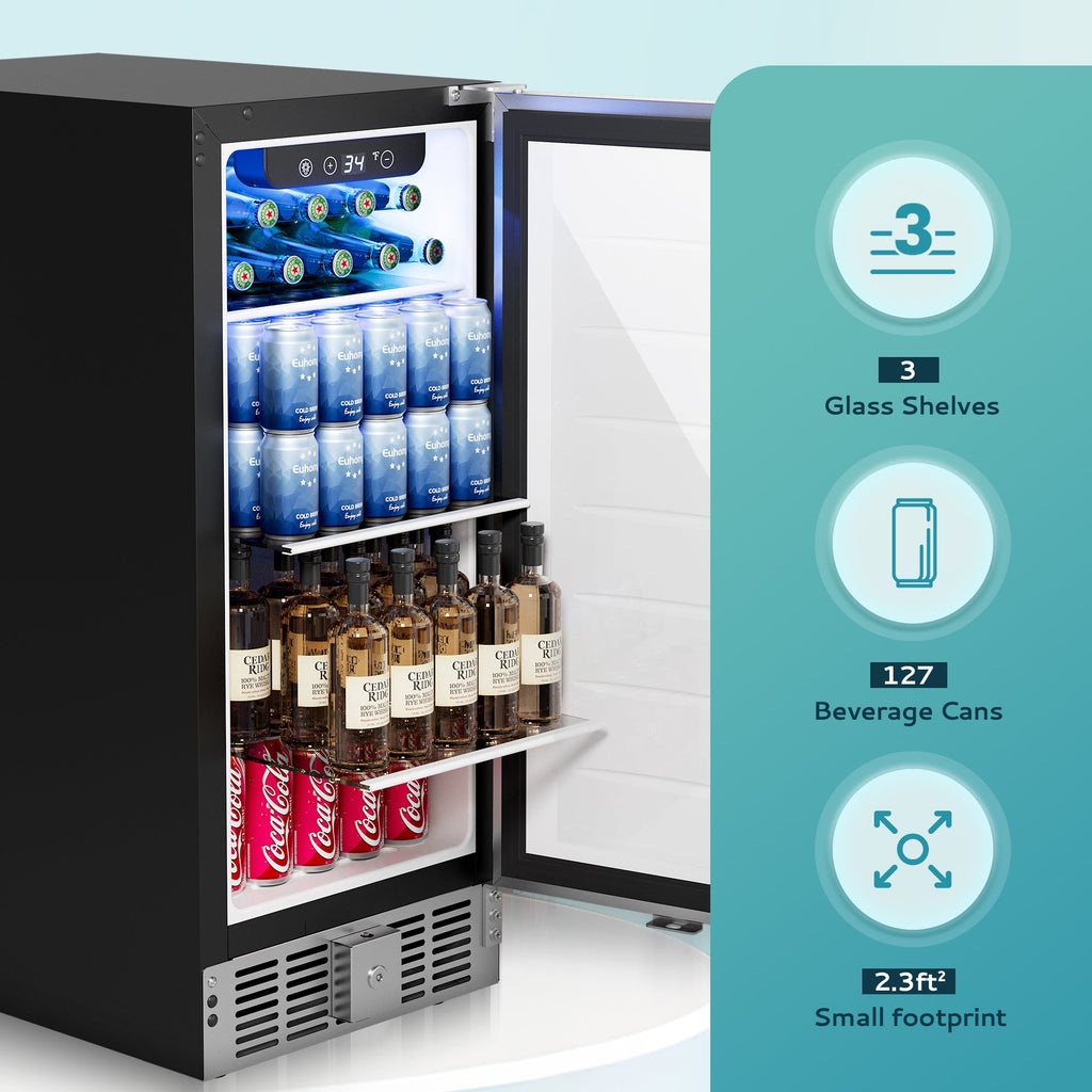 Euhomy Pulse 126 Beverage Refrigerator