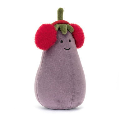 Vivacious Red Toastie Eggplant- Official Jellycat