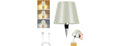 Beige Shade Wireless Bottle Lamp