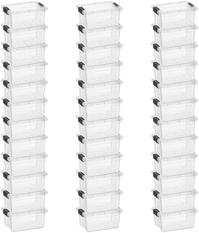 Superio Clear Storage Box 3.5 Quart 36 Pack