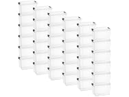 Superio Clear Storage Box with Lid, 8.75 Quart 36 Pack