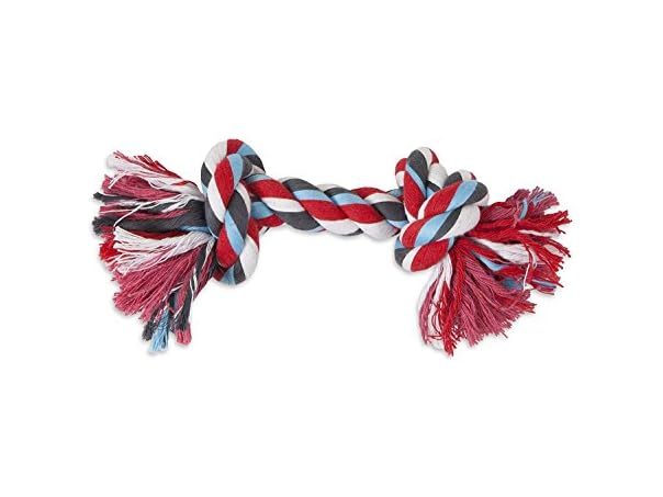 Petmate Booda Two Knot Rope Bone, Multicolored