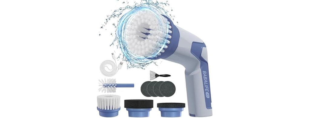 Electric Spin Scrubber w/ 8 Brush Heads