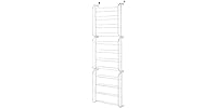 Whitmor Over The Door Shoe Rack 36 Pair