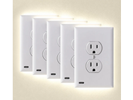 Hakol 5-Pack Outlet Cover with Built-In LED