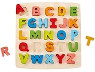 Hape Alphabet Blocks Wooden Learning Puzzle