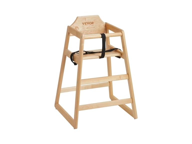 VEVOR Wooden High Chair for Babies &