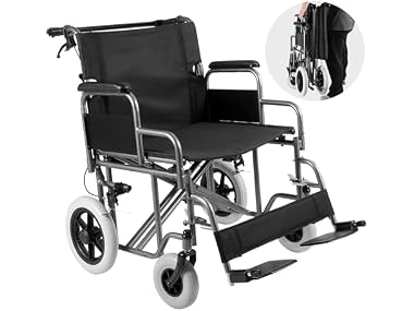 VEVOR Wheelchair, Carbon Steel
