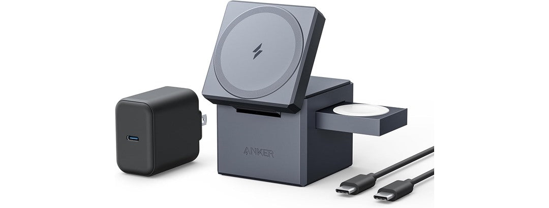 Anker 15W 3-in-1 MagSafe Wireless Charging Cube