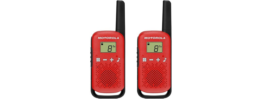 (NEW) 2-PACK Motorola T110 Talkabout Radios, 16 Mile Range