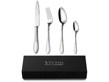 VIVANI Luxury Silverware Flatware Set
