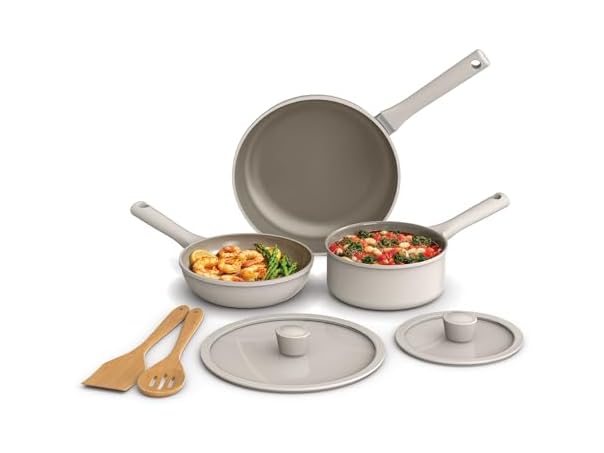 BELLA 7-Piece Cookware Evergood Nonstick Set