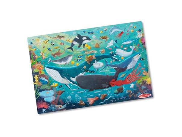 Melissa & Doug Underwater Jumbo Floor Puzzle, 48-Piece