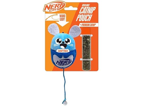 Nerf Cat 3.5in Plush Mouse with Catnip Pouch