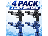 Electric Water Gun w/ LED Lights 4-Pack