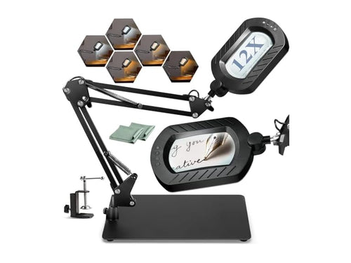 12X Square Magnifying Glass
