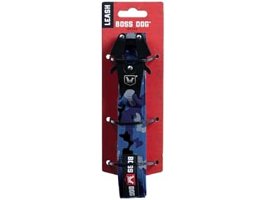 Boss Dog Tactical Leash, Blue Camo, 4 FT