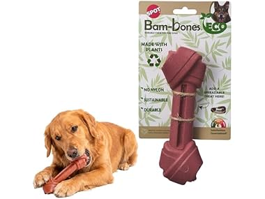 SPOT Bam-Bones Eco Knotted Bone, Beef Flavor