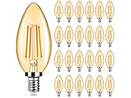Yochoice 24-Pack Dimmable E12 Candelabra Bulbs 40Watt