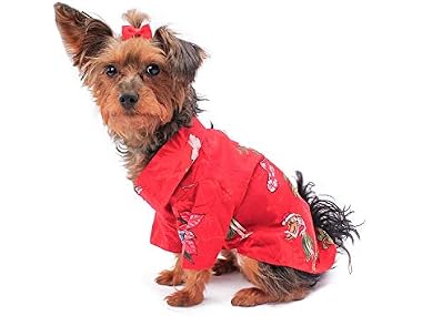 Hawaiian Matching Pattern Dog Aloha Shirt in