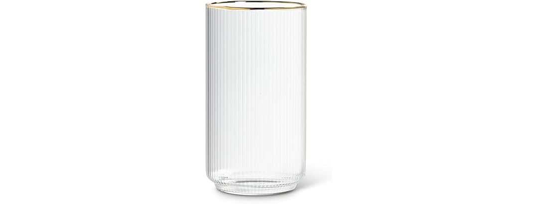 Abbott Collection Tight Vertical Optic Highball with Gold