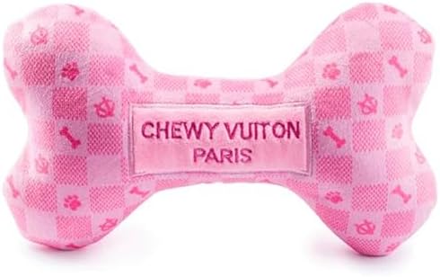 Haute Diggity Dog Chewy Vuiton Bone Plush Squ