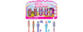 Polly Pocket Mini Barbie Land 5-Pack Pop Reveal