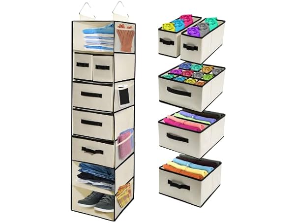 7-Shelf Closet Organizer w/ Drawers