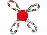 Bow Wow Pet Holiday Knotted Rope Dog Tug Toy