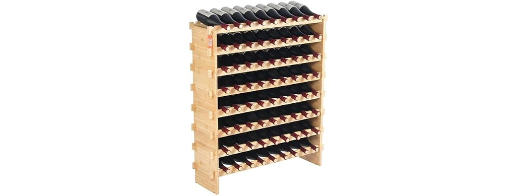 VEVOR 72 Bottle Stackable Modular Wine