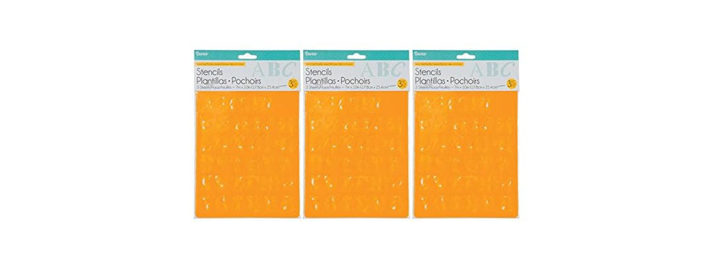 Alphabet Stencils 1" Assorted Fonts