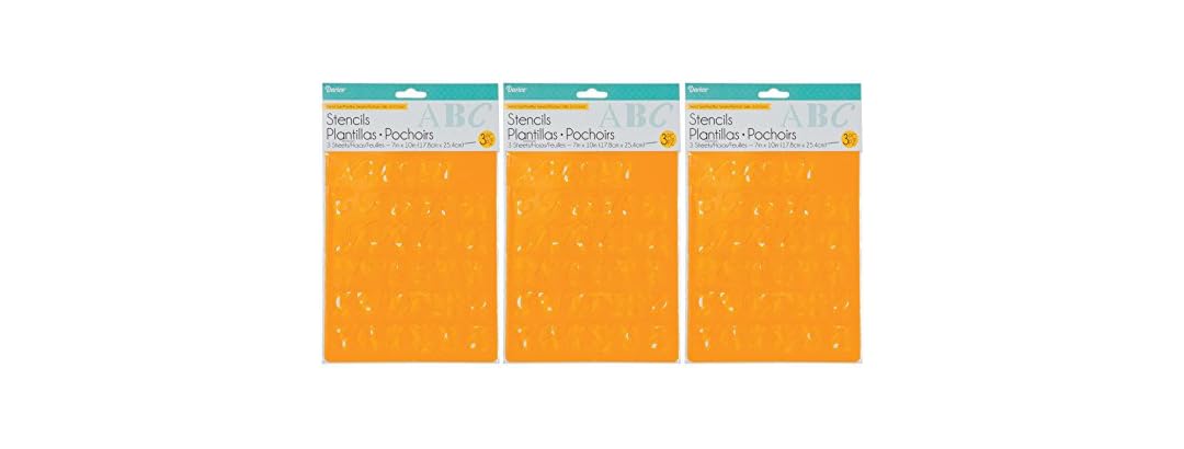 Alphabet Stencils 1" Assorted Fonts