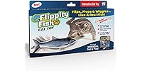 Ontel Flippity Fish Interactive Cat Toy with Catnip