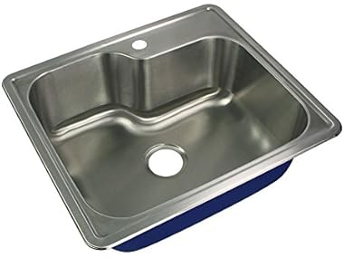 Transolid MTSO252212-1 Kitchen Sink, Stainless Steel