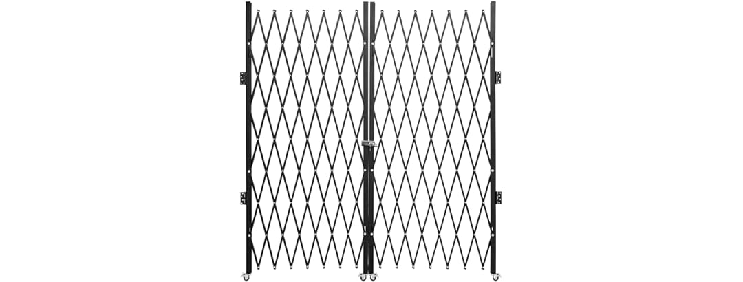 Double Folding Security Gate, 6-1/2\' H x 12\'