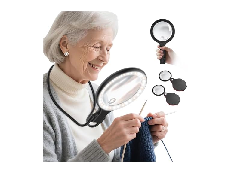 Lightswim Neck Wear Magnifying Glass with Light