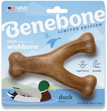 Benebone Wishbone Durable Dog Chew Toy for Ag