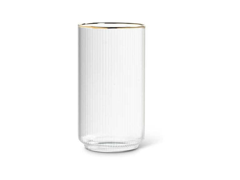 Abbott Collection Tight Vertical Optic Highball with Gold