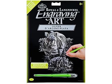 Royal & Langnickel Silver Engraving Rhino