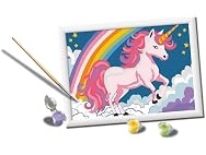 Ravensburger Creart Pink Unicorn Paint by Numbers Kit for Children