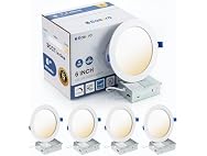 6" Recessed Lights 4 Pack 3000/4000/5000K