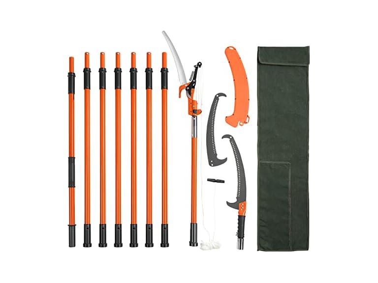 Manual Pole Saw, 7.3-27 ft Extendable Scissors