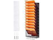 File Wall Rack, One-Piece 12 Pockets Mesh Wall