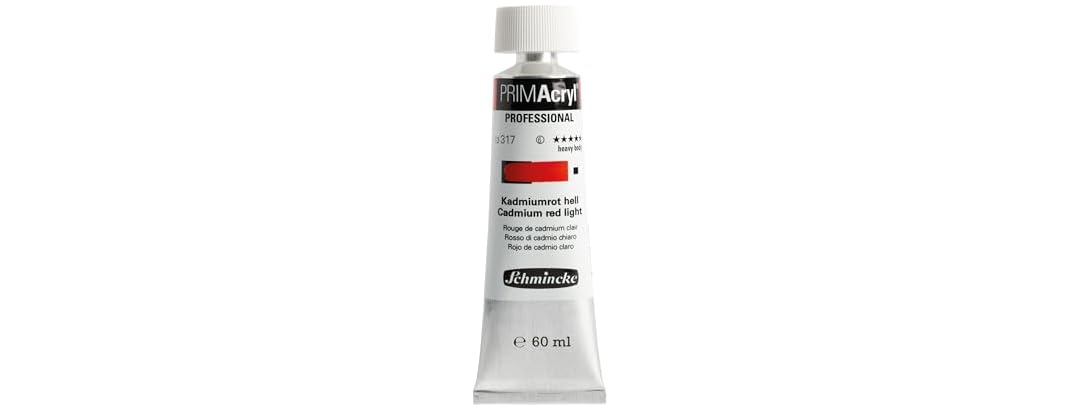 Schmincke Primacryl Acrylic 60ml Cadmium Red