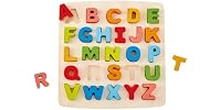 Hape Alphabet Blocks Wooden Learning Puzzle